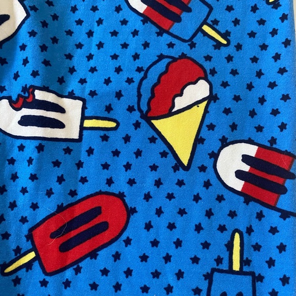 LuLaRoe OS Leggings Americana 4th of July Popsicle - Picture 4 of 8